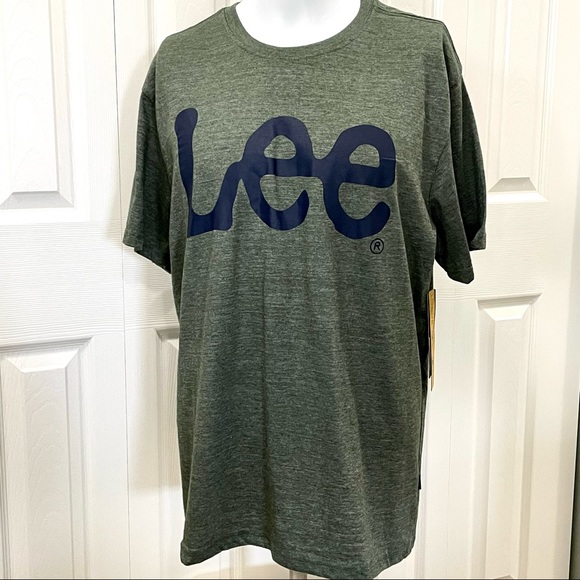 Lee Men’s Short Sleeve T-Shirt Crewneck Cotton Blend Size L NWT - Picture 1 of 14